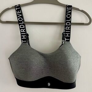 NWT ThirdLove Kinetic Gray Sports Bra